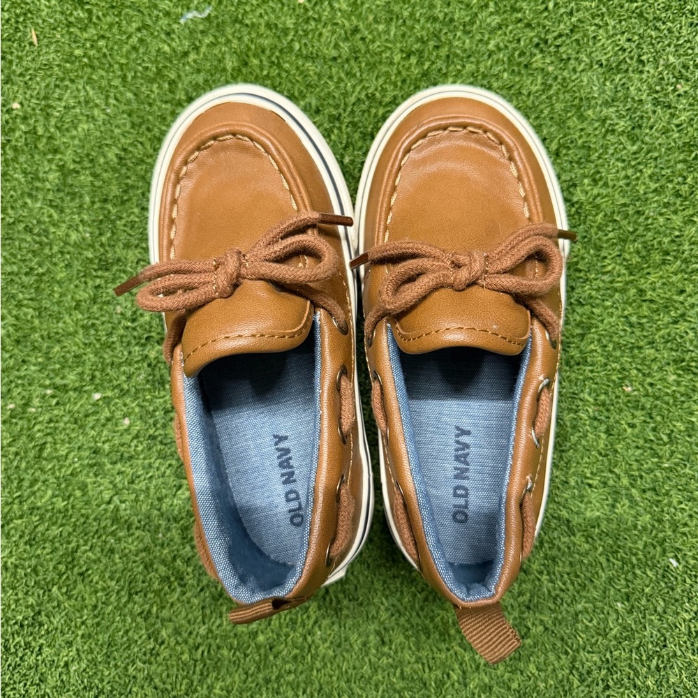 Old Navy Kids' Tan Moccasin Boat Shoes